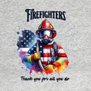Firefighters thank you for all you do T-Shirt